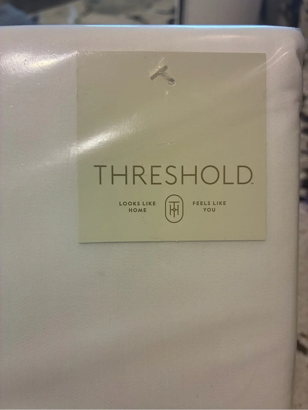 Threshold Full/Queen TENCEL Duvet Cover and Sham Set •White• Cooling Satin